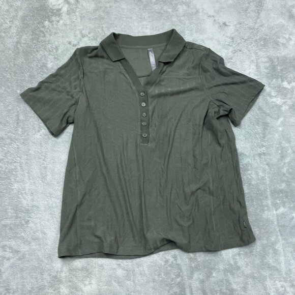 Mondetta Womens Ribbed Polo XXL Tencel Fabric 4-Way Stretch Top a1585 - Picture 1 of 6